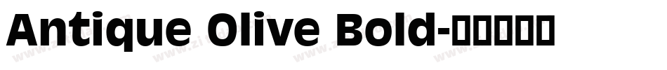 Antique Olive Bold字体转换